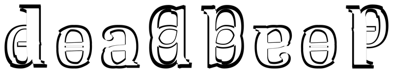 Ambigram for deadbeef in Caladea-regular